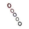 10pcs Pearl Hair Scrunchies Artificial Black Elastic Rubber Headbands Ties Beaded Ponytail Holder Pearls Bands Accessories for Women and Girls view 2