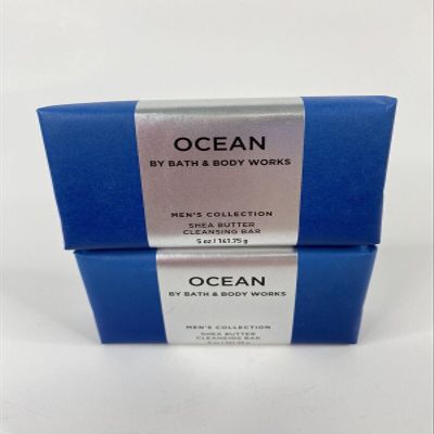2 For Men Shea Butter Cleansing Bar ocean soap 5 oz bath body Men's Collection