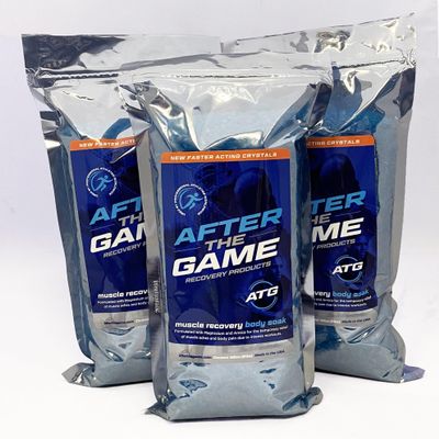 After The Game 32oz Magnesium Soaking Crystals, 3 Pack