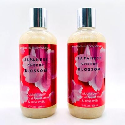 2 Japanese Cherry Blossom Bubble Bath Body Wash 10 fl.oz