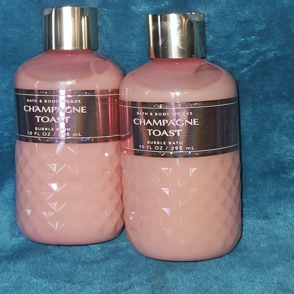 2 Bubble Bath with Shea and Cocoa Butter Champagne Toast Bubble Bath Body 10 fl oz