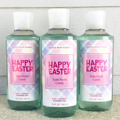 3 Happy Easter TUTTI FRUTTI CANDY Shower Gel bath body 10oz