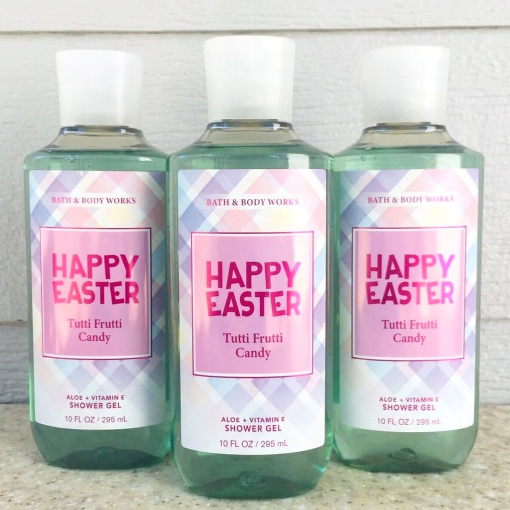 3 Happy Easter TUTTI FRUTTI CANDY Shower Gel bath body 10oz