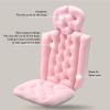Full Body Bath Pillow, Non Slip Bathtub Pillow Headrest Luxury Bath Cushion with Suction Cup Fixing Bath Headrest Neck Shoulder Support Pillow Tub Bath Pillow for Men Women view 4