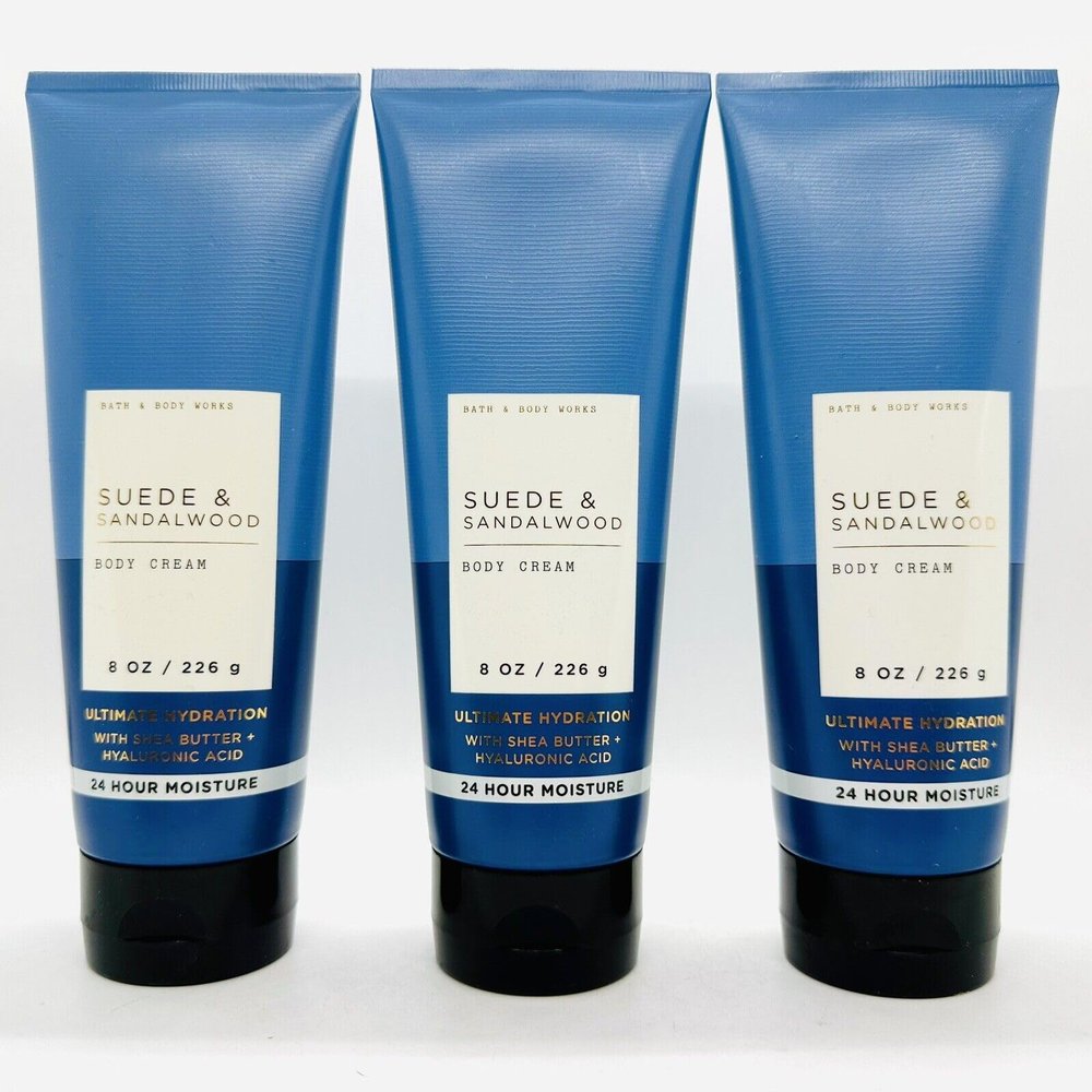 3 SUEDE SANDALWOOD ULTIMATE HYDRATION BODY CREAM 8 FL OZ