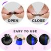 Clip In Colorful Long Hair Extension Hair Highlights Hair Streaks (Dark Blue - Straight - 2 PCS) view 4