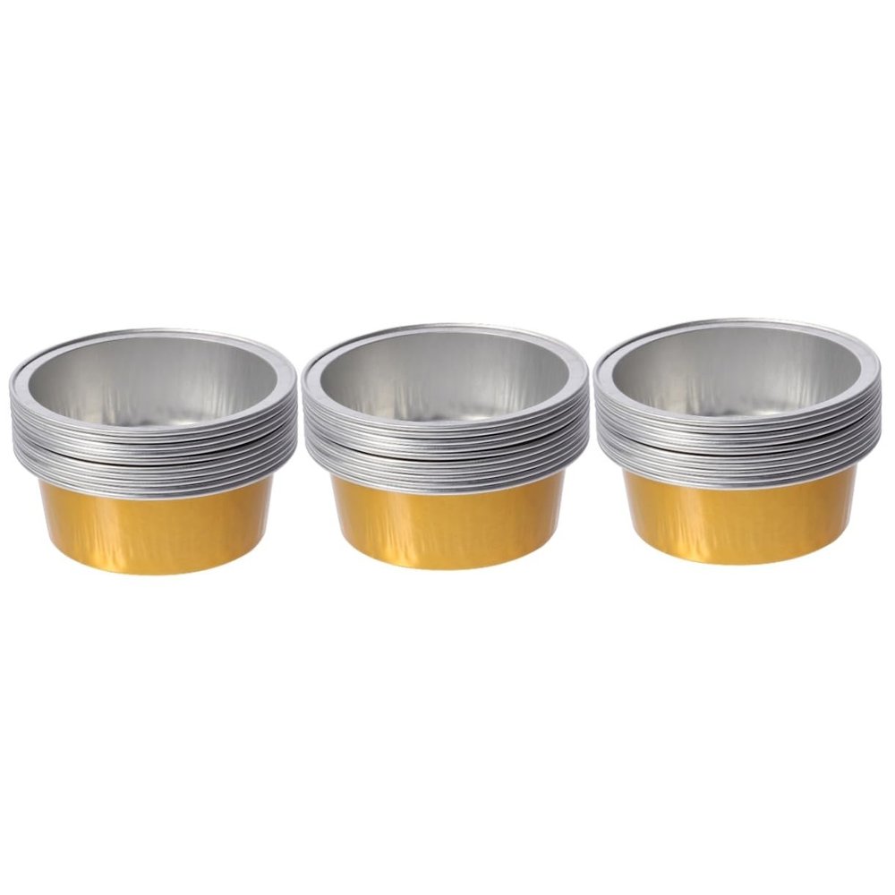 Ipetboom 30pcs Aluminum Bowl Wax Melt for Hair Waxing Pot High-temperature Resistance for Home Beauty Salon