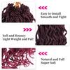 10 Inch Curly Crochet Hair for Black Women Red Bug mix Black Locs Hair Box Braids Extensions view 2