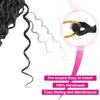 10 Inch Curly Crochet Hair for Black Women Red Bug mix Black Locs Hair Box Braids Extensions view 4