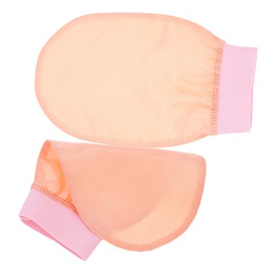 Outanaya 2pcs Exfoliating Shower Mittens Soft Imitated Bath Gloves for Skin Cleaning for Use Gentle Skin for Arms Legs Back Lotus