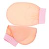 Outanaya 2pcs Exfoliating Shower Mittens Soft Imitated Bath Gloves for Skin Cleaning for Use Gentle Skin for Arms Legs Back Lotus view 1