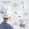 FORMUL-A Microfiber Hair Towel Wrap for Women  Anti Frizz Towel - Fast Hair Drying Towel Wrap  Hair Care Products  Hair Plopping Wrap Towel  Hair Turban for Wet Hair  Super Absorbent view 3