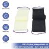 2 Pack Nylon Net Bath Sponge, Net Bath Sponge Set, Net Back Scrubber Quick Drying Nylon Body Exfoliating Net Back with Hand Straps and 2 Bathing Gloves (Pink) (Black Beige) view 3