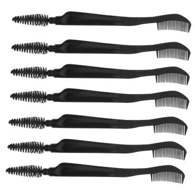 FRCOLOR 10pcs Dual End Eyebrow and Eyelash Brush Eyebrow Comb and Eyelash Shaper for Precise Makeup Application Portable Beauty Tool for Salon and Home Use