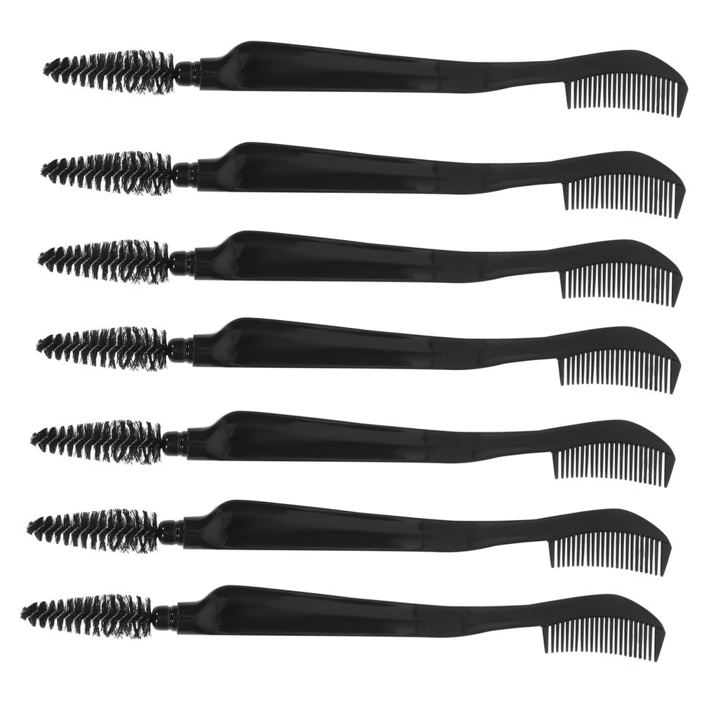 FRCOLOR 10pcs Dual End Eyebrow and Eyelash Brush Eyebrow Comb and Eyelash Shaper for Precise Makeup Application Portable Beauty Tool for Salon and Home Use