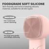 Facial Cleansing Brush face Scrubber Face Scrub Brush for Men & Women Rechargeable Face Brushes for Facial Electric Silicone Face Scrubber Cleanser Brush 3 Modes (Pink) view 2