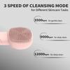 Facial Cleansing Brush face Scrubber Face Scrub Brush for Men & Women Rechargeable Face Brushes for Facial Electric Silicone Face Scrubber Cleanser Brush 3 Modes (Pink) view 3