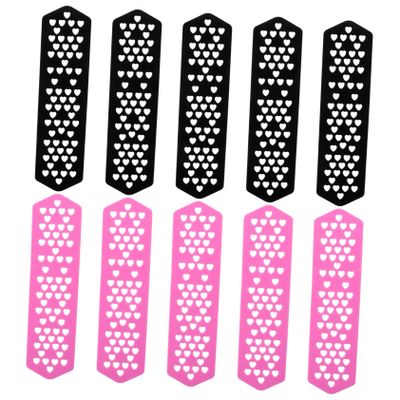 FRCOLOR 10pcs Heatproof Perm Plates Professional Heat-blocking Hairdressing Accessories for Barbers and Hair Salons Odorless and Design Essential Styling Tool