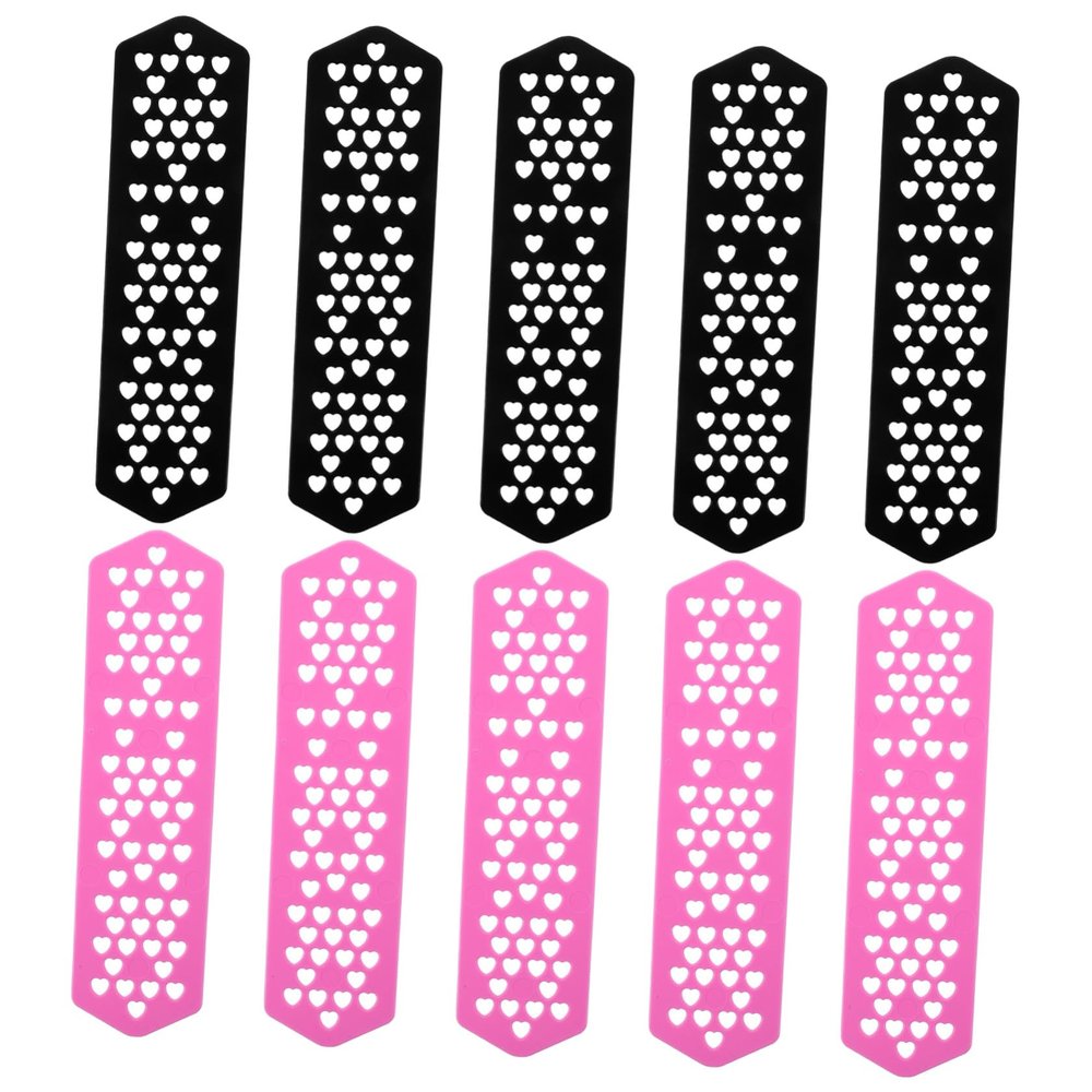 FRCOLOR 10pcs Heatproof Perm Plates Professional Heat-blocking Hairdressing Accessories for Barbers and Hair Salons Odorless and Design Essential Styling Tool
