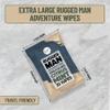 BLKSMITH Refined Man Body Wipes For Men - Cold Shower Face and Body Wipes for Men with Sandalwood, Citrus Mint, Cedarwood & Eucalyptus - Refreshing Mens cleansing Wipe - 120 Count (4 x 30 Pack) view 3