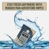 BLKSMITH Refined Man Body Wipes For Men - Cold Shower Face and Body Wipes for Men with Sandalwood, Citrus Mint, Cedarwood & Eucalyptus - Refreshing Mens cleansing Wipe - 120 Count (4 x 30 Pack) view 4