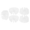 Hair Dryer Fan Replacement Part 5Pcs Plastic 4.2mm Hole White view 1