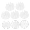 Hair Dryer Fan Replacement Part 5Pcs Plastic 4.2mm Hole White view 2