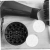 Hair Dryer Fan Replacement Part 5Pcs Plastic 4.2mm Hole White view 3