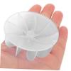 Hair Dryer Fan Replacement Part 5Pcs Plastic 4.2mm Hole White view 4
