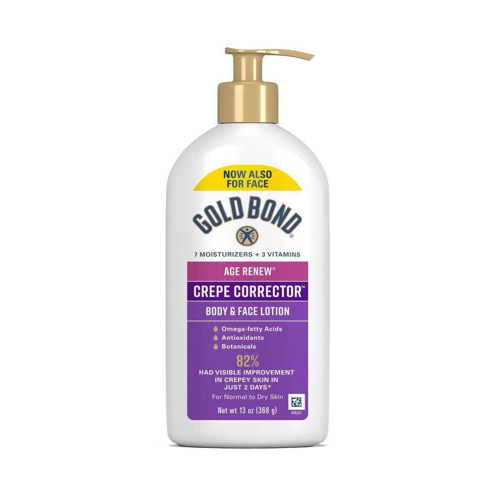 Gold Bond Age Renew Crepe Corrector Body Lotion, Replenishing & Smoothing Formula, 13 oz (Packaging May Vary)