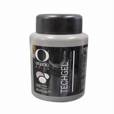 Organic Nails Techgel Polymorized Gel Liquid Solution 8 Fl. Oz. Bottle for Odorless Gel Nails - 240 ml