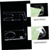 Ipetboom 3pcs Razor Brush Holder with Beard Brush Rack Premium Shaving Stand for Men's Grooming Natural Design for Quick Drying and Organization view 4
