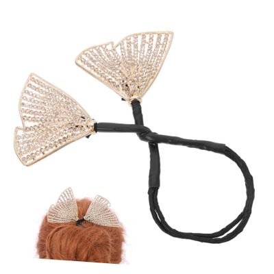 Baluue Luxury Hair Bun Maker Gems Women's Hair Accessories Twisted Bun Shaper Tool