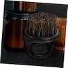 Baluue 2pcs Men's Beard Brush Professional Grooming Tool for Mustache Hair Styling Lightweight Handheld Cleaning Brush for Broken Hair Ergonomic Design Black and Beige view 4