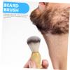 Beatifufu Professional Beard Brush Set with Stainless Steel Rack Shaving Bowl and Facial Cleaning Brush Home and Salon Use Space-saving Design for Travel and Business view 4