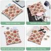 2 Pcs Pocket Cosmetic Bag, Cute Donuts Love Hearts Pattern Self-Closing Shrapnel Makeup Bag No Zipper Small Makeup Pouch for Mini Travel Storage for Cosmetics Headphones Jewelry Organizer view 4