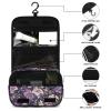 LFDSPYJE Cosmetic Bag for Women Purple Vine Vignette Toiletry Bag Hanging Makeup Bag Travel Bag with Hanging Hook Portable Wash Bag Travel Organizer for Accessories 8.9x7.3 Inch view 3