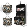 LFDSPYJE Cosmetic Bag for Women Wolves Wildlife Toiletry Bag Hanging Makeup Bag Travel Bag with Hanging Hook Portable Wash Bag Travel Organizer for Accessories 8.9x7.3 Inch view 2