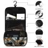 LFDSPYJE Cosmetic Bag for Women Wolves Wildlife Toiletry Bag Hanging Makeup Bag Travel Bag with Hanging Hook Portable Wash Bag Travel Organizer for Accessories 8.9x7.3 Inch view 3