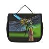 LFDSPYJE Cosmetic Bag for Women Dragonfly Mode Toiletry Bag Hanging Makeup Bag Travel Bag with Hanging Hook Portable Wash Bag Travel Organizer for Accessories 8.9x7.3 Inch view 1