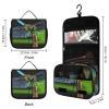 LFDSPYJE Cosmetic Bag for Women Dragonfly Mode Toiletry Bag Hanging Makeup Bag Travel Bag with Hanging Hook Portable Wash Bag Travel Organizer for Accessories 8.9x7.3 Inch view 2