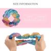 Hair Elastics,withHand Drawn Feathers Printed Womens Hair Scrunchie, Seamless Hair Scrunchie,Pain-Free Hair Accessories Perfect for Long Lasting Braids, Ponytails And More view 2