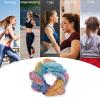 Hair Elastics,withHand Drawn Feathers Printed Womens Hair Scrunchie, Seamless Hair Scrunchie,Pain-Free Hair Accessories Perfect for Long Lasting Braids, Ponytails And More view 3