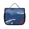 LFDSPYJE Cosmetic Bag for Women Contains Gold Glitter Toiletry Bag Hanging Makeup Bag Travel Bag with Hanging Hook Portable Wash Bag Travel Organizer for Accessories 8.9x7.3 Inch view 1