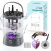 Electric Makeup Brush Cleaner - 9000 RPM Makeup Brush Cleaning Machine, IP65 Waterproof Automatic Makeup Brush Cleaner for Makeup Sponges and Brushes(Gray) view 1