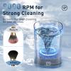 Electric Makeup Brush Cleaner - 9000 RPM Makeup Brush Cleaning Machine, IP65 Waterproof Automatic Makeup Brush Cleaner for Makeup Sponges and Brushes(Gray) view 2
