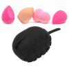 Silicone Beauty Sponge Case, Breathable Soft Portable Silicone Makeup Blender Holder, Mini Powder Puff Beauty Egg Organiser for Home Travel (Black) view 4
