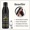 AMRITKESH Black Root Natural Hair Oil Strengthen Nourish Promote Hair Growth Enriched with Coconut Bhringraj Amla Vitamin E Neem Argan Oil for Men and Women - 100ml view 4