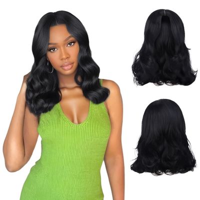 10-Inch Curly Lace Front Bob Wig, Black Medium-Length Wig With Invisible Nylon Net, Heat Resistant Fiber Wig For Women, Thick & Natural Color, Chic And Fashionable Wig