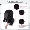 10-Inch Curly Lace Front Bob Wig, Black Medium-Length Wig With Invisible Nylon Net, Heat Resistant Fiber Wig For Women, Thick & Natural Color, Chic And Fashionable Wig view 3